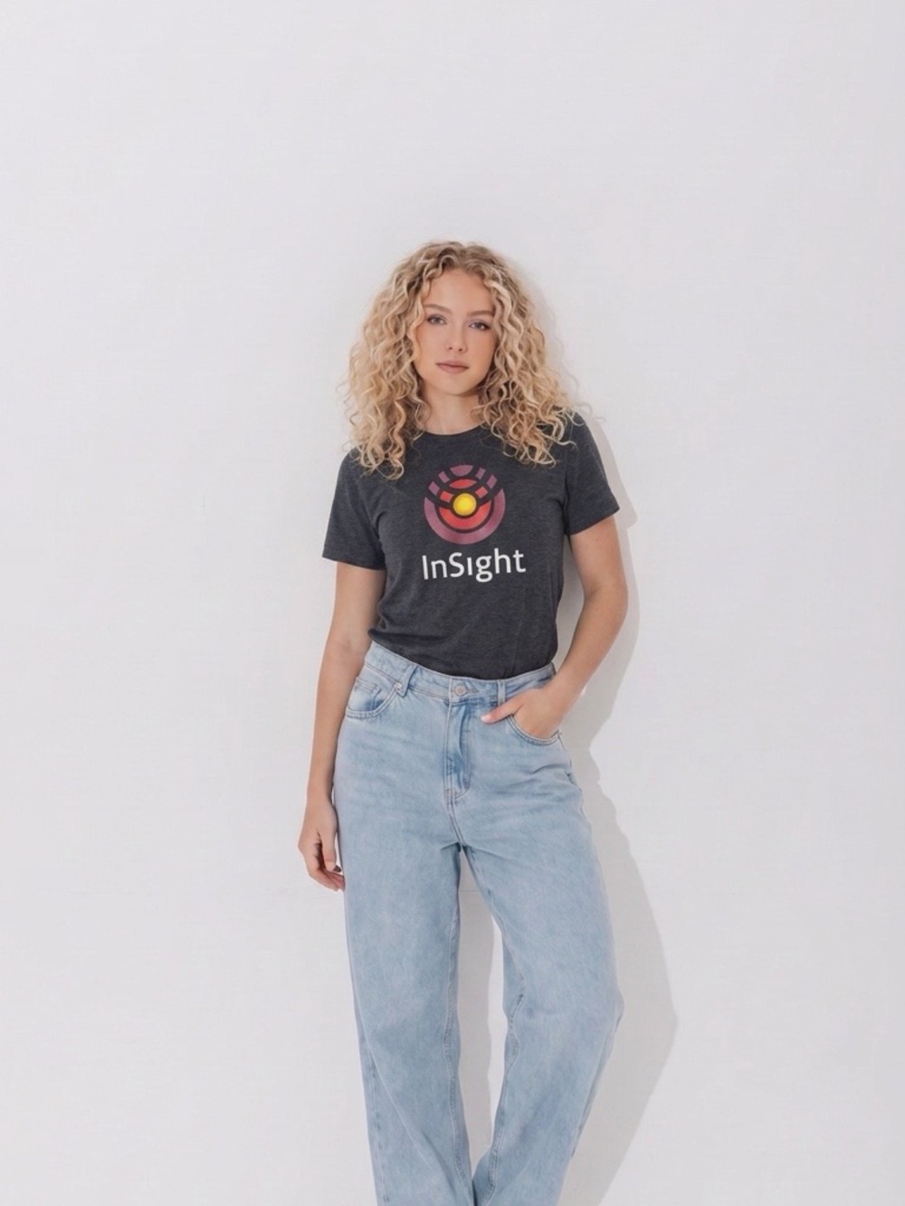 NASA InSight JPL Project Juniors’ Graphic Tee - Charcoal